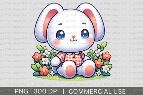Cute Easter Bunny PNG Clipart for Creative Projects