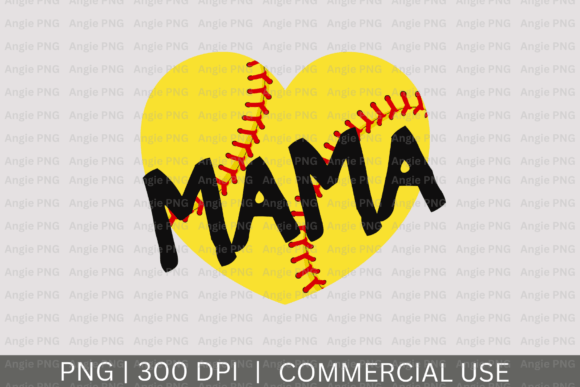 Softball Mama PNG: A Dynamic Asset for Creative Branding