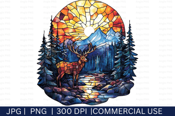 Stained Glass Deer PNG Clipart: A Designer's Guide