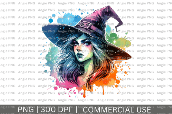 Watercolor Witch PNG: A Designer's Halloween Asset